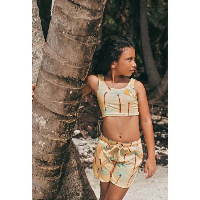 PALMERAS AMARILLO - GIRL SWIM TRUNKS - Shorts - 4