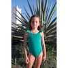 One-Piece UV Swimsuit, Vert Tennis - One Pieces - 2 - thumbnail