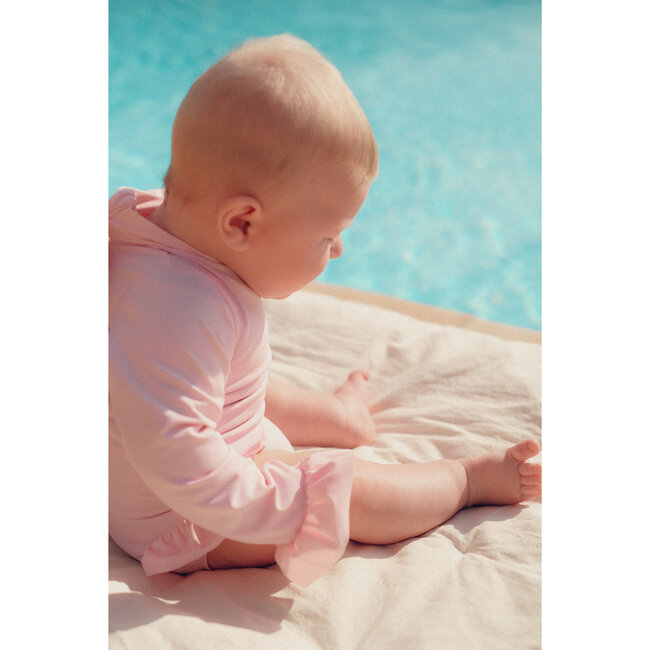 Surfer Baby Swimsuit, Light Pink