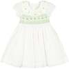 Victoria White Mint Smocked Dress - Dresses - 1 - thumbnail