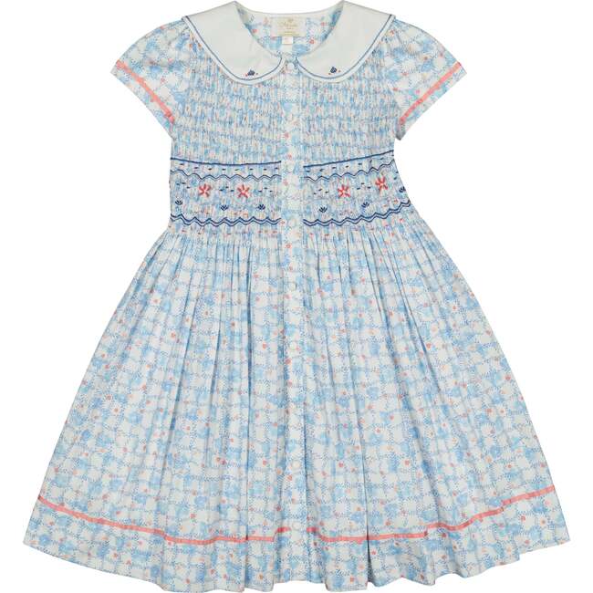 Riviera Floral Dress, Blue