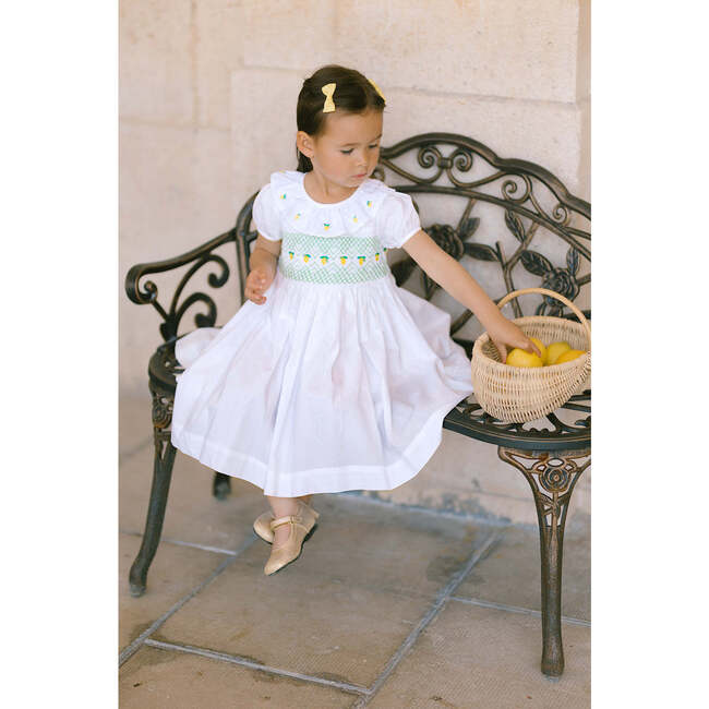 Victoria White Mint Smocked Dress - Dresses - 3