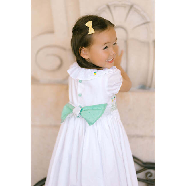 Victoria White Mint Smocked Dress - Dresses - 4