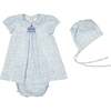Olympe Baby Set Floral Blue - Rompers - 1 - thumbnail