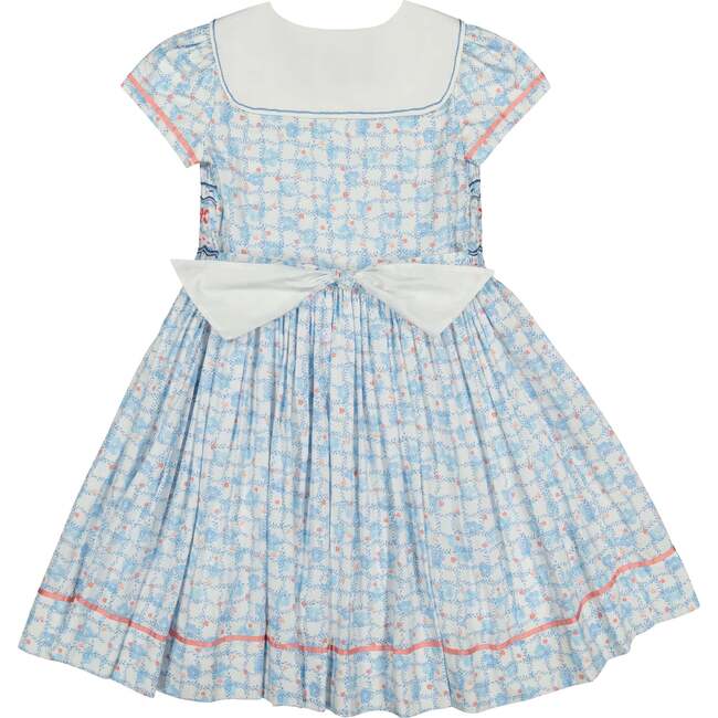 Riviera Floral Dress, Blue - Dresses - 3