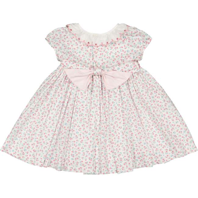 Isadora Floral Pink Short Puff Empire Dress - Dresses - 4