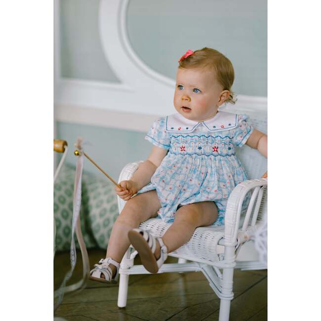 Riviera Bubble Floral Blue - Rompers - 4