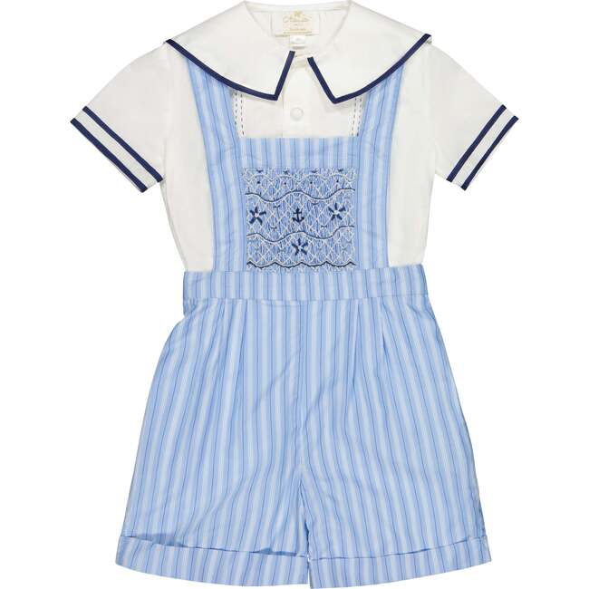 George Blue Stripe Overalls