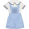 George Blue Stripe Overalls - Overalls - 1 - thumbnail