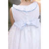 Cordelia White Blue Sleeveless Empire Dress - Dresses - 4
