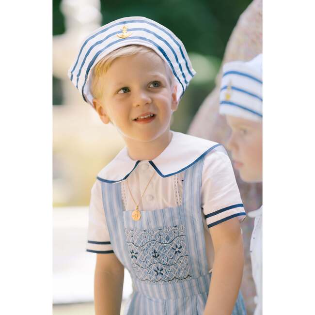 George Blue Stripe Overalls