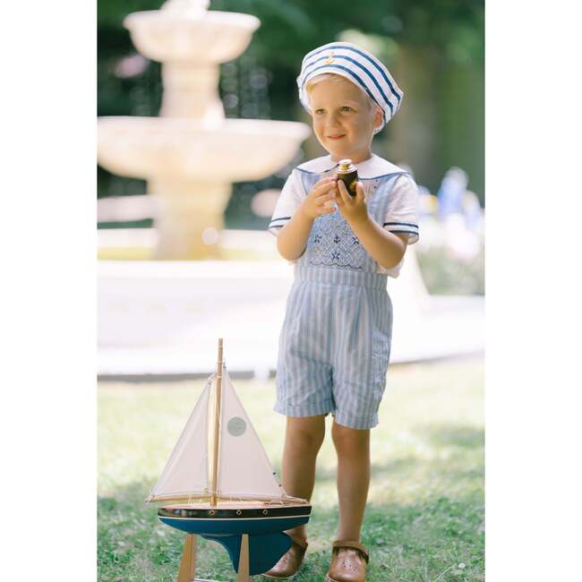 George Blue Stripe Overalls - Overalls - 4