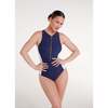 Margaret One-piece Swimsuit in Midnight Navy and White - One Pieces - 1 - thumbnail