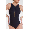 Margaret One-piece Swimsuit in Black and White - One Pieces - 3