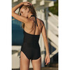Genevieve High Halter Neck Sash Tie One-Piece Swimsuit - One Pieces - 1 - thumbnail