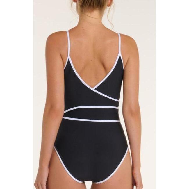 Amelia V-Neck Wrap One-Piece Swimsuit
