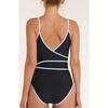 Amelia V-Neck Wrap One-Piece Swimsuit - One Pieces - 1 - thumbnail
