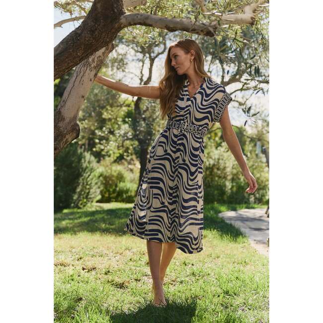 Alba Midi Dress in Revel In Retro