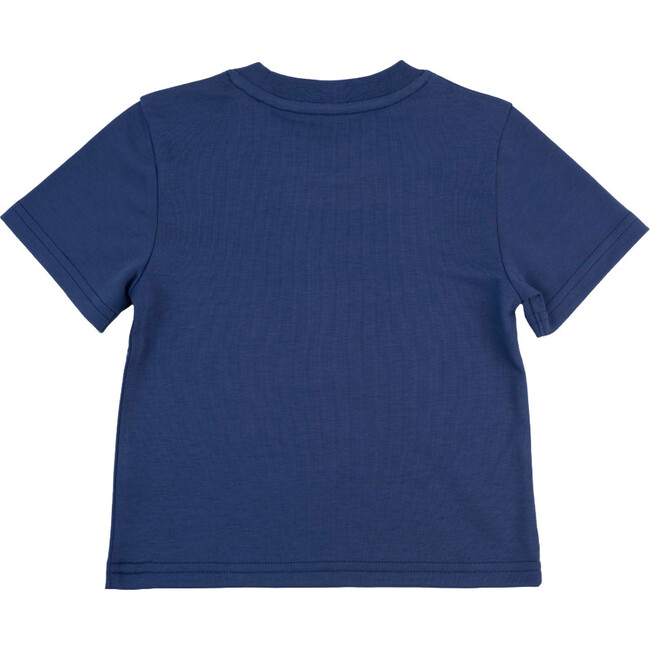 Kids Solid T-shirts, Navy Blue