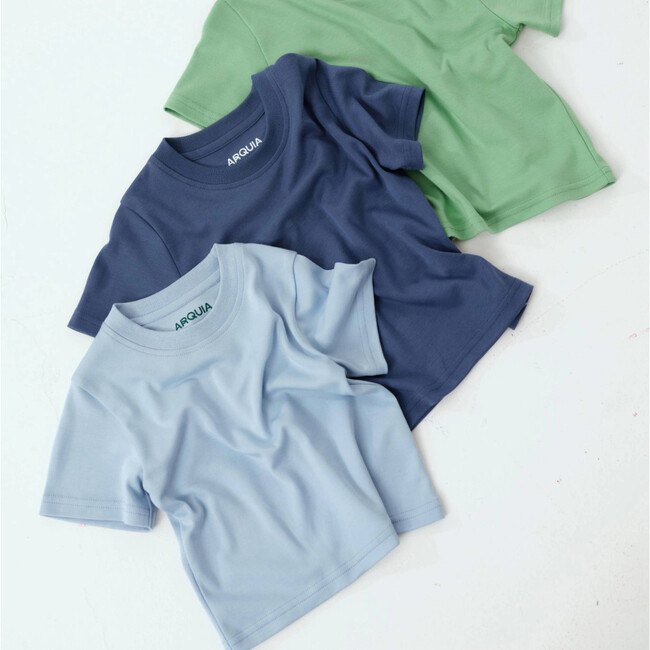 Kids Solid T-shirts, Navy Blue - T-Shirts - 3