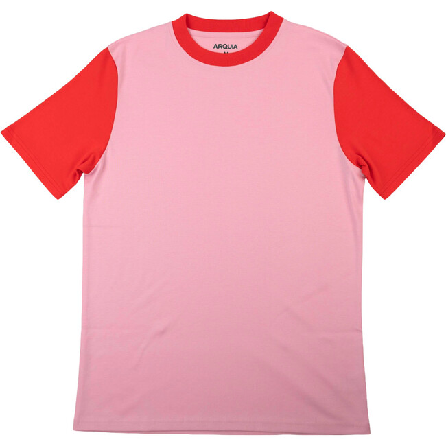 Contrast T-shirts, Pink, Engine Red