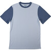 Contrast T-shirts, Light Blue, Navy Blue - T-Shirts - 1 - thumbnail