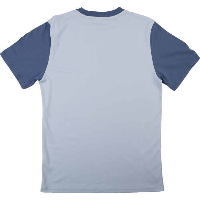 Contrast T-shirts, Light Blue, Navy Blue