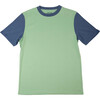 Contrast T-shirts, Grass Green, Navy Blue - T-Shirts - 1 - thumbnail