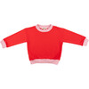 Contrast Sweatshirt, Red, Pink - Sweatshirts - 1 - thumbnail