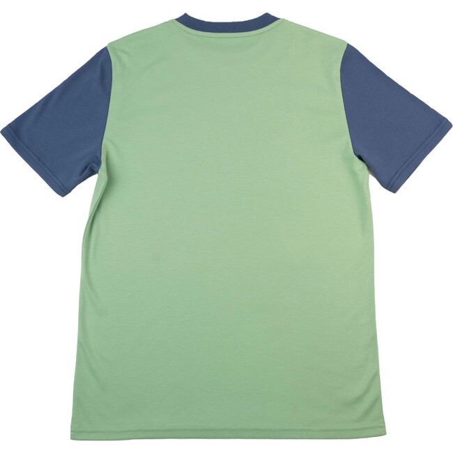 Contrast T-shirts, Grass Green, Navy Blue