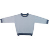 Contrast Sweatshirt, Light Blue, Navy Blue - Sweatshirts - 1 - thumbnail