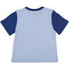 Contrast Kids T-Shirt, Light Blue, Navy Blue - T-Shirts - 2