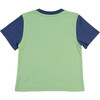 Contrast Kids T-Shirt, Grass Green, Navy Blue - T-Shirts - 2