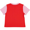 Contrast Kids T-Shirt, Engine Red, Pink - T-Shirts - 2