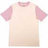 Color Block T-shirts, White, Pink - T-Shirts - 1 - thumbnail