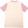 Color Block T-shirts, White, Pink - T-Shirts - 2