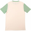 Color Block T-shirts, White, Grass Green - T-Shirts - 2