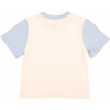 Color Block Kids T-shirt, White, Light Blue - T-Shirts - 2