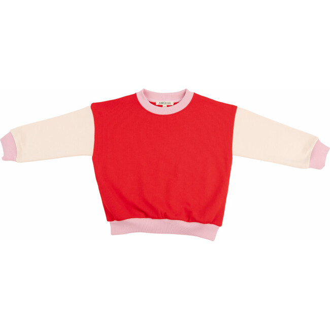 3-Tone Sweatshirt, Red Trio