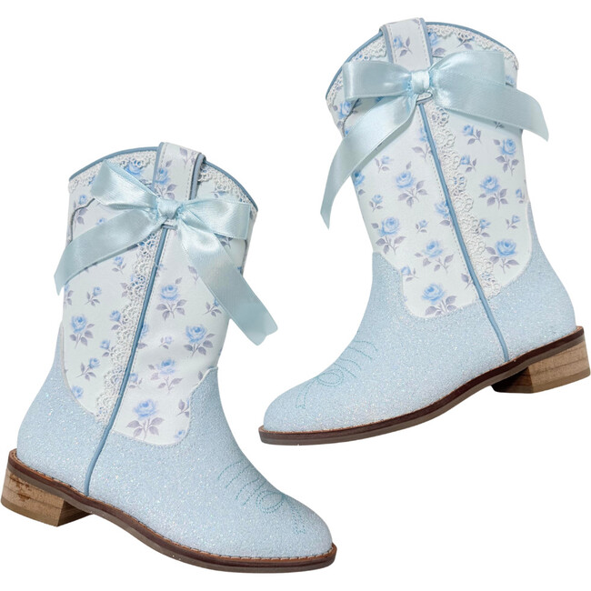 Cowgirl Petite Bloom Boots, Blue