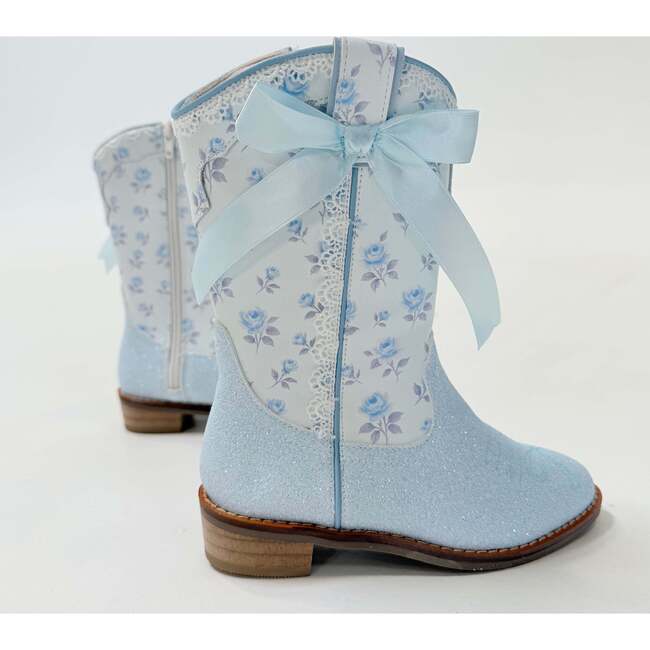 Cowgirl Petite Bloom Boots, Blue - Boots - 3