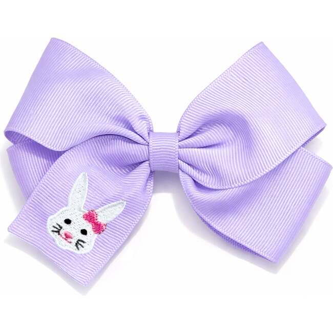 Bunny Hair Bow, Lavender