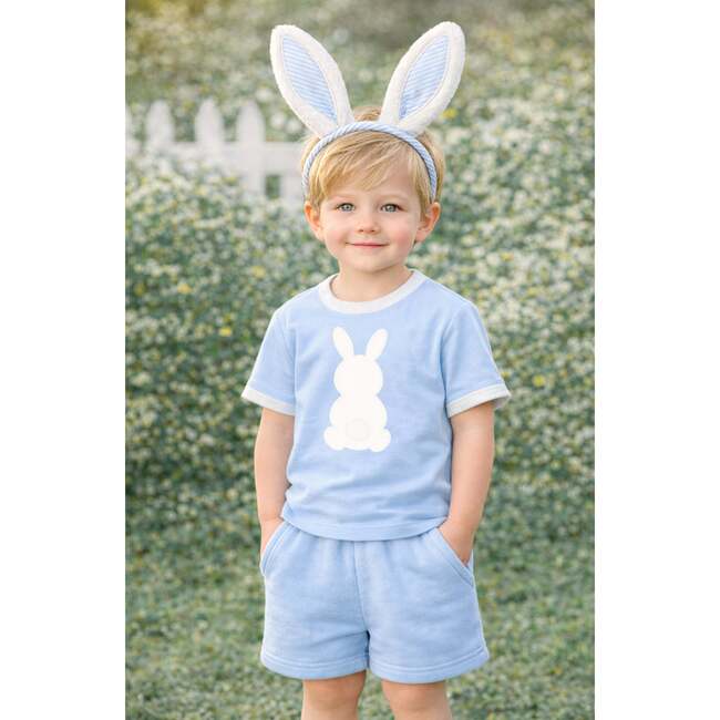 Seersucker Bunny Ears, Blue