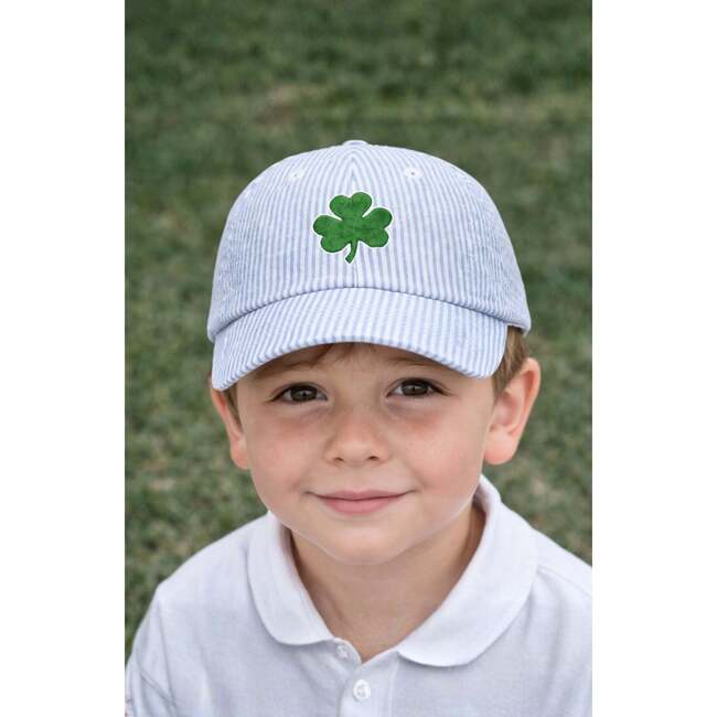 Shamrock Baseball Hat, Blue
