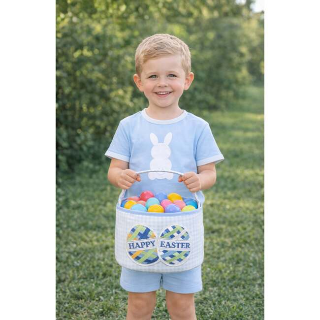 Happy Easter Basket, Blue