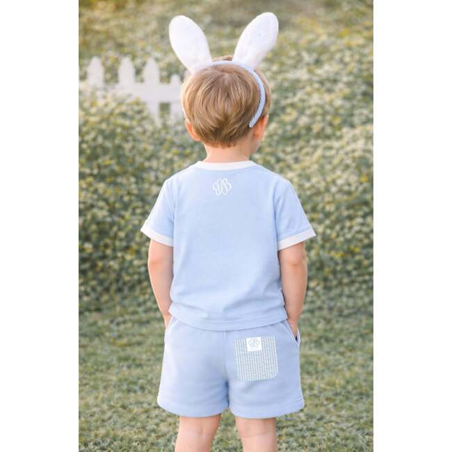Cottontail Bunny T-Shirt, Blue - T-Shirts - 3