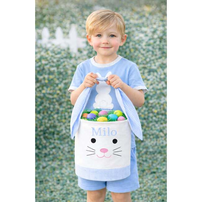Easter Bunny Basket, Blue