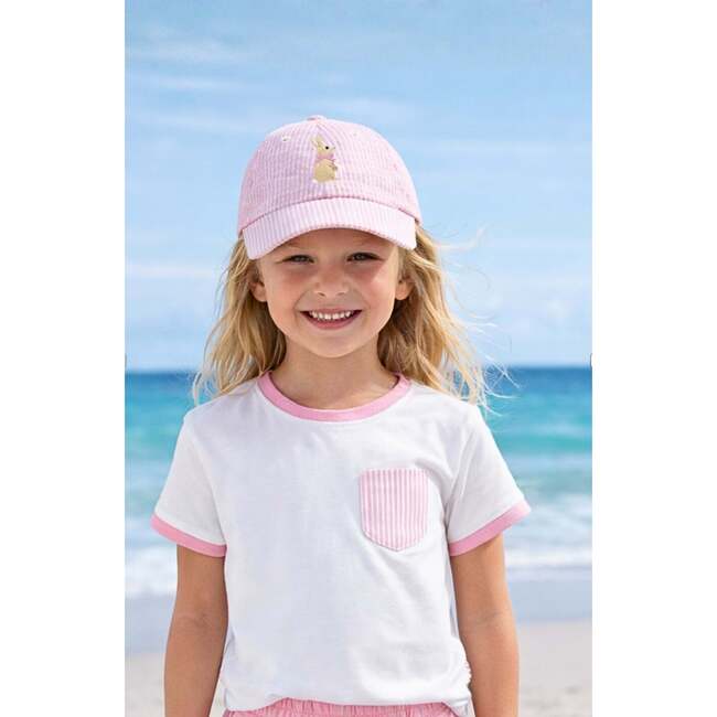 Bunny Bow Baseball Hat, Pink