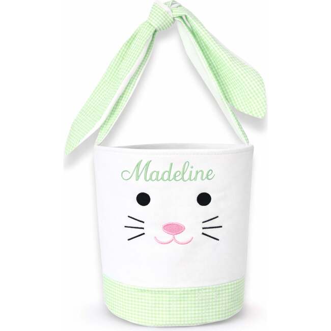Easter Bunny Basket, Green - Easter Baskets - 4