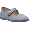 Linen Mary Jane, Indigo - Mary Janes - 1 - thumbnail